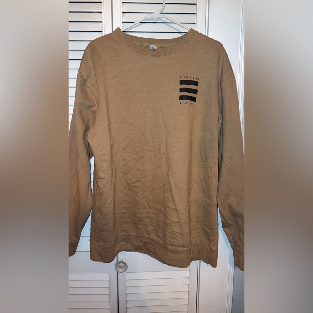 Men's Tan Long Sleeve Shirt